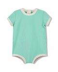 Mini Stripe Infant Onesie - Aqua