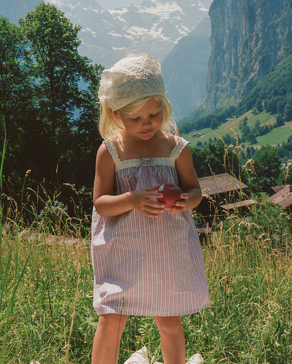 Kids Valerie Dress Rosa Stripe