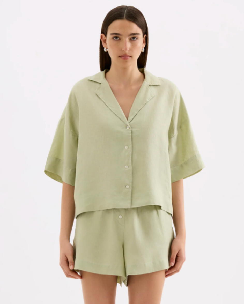 Lounge Linen Shirt Dew