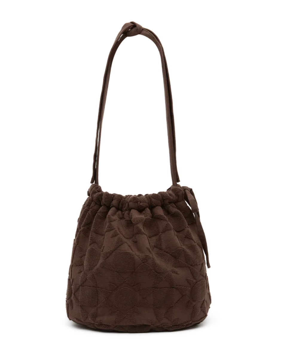 Towelling Bucket Bag Solstice Truffle