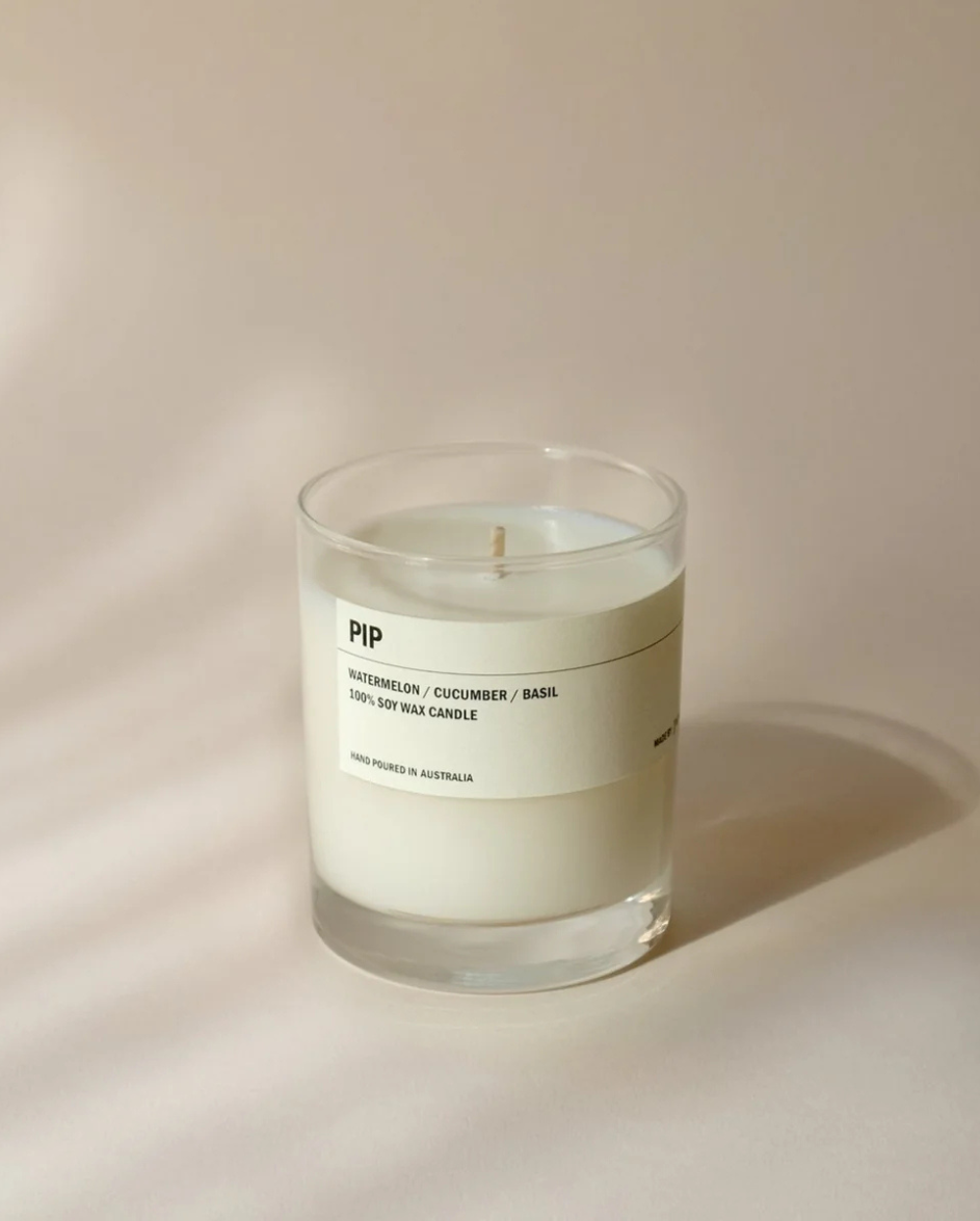 Clear soy Candle PIP
