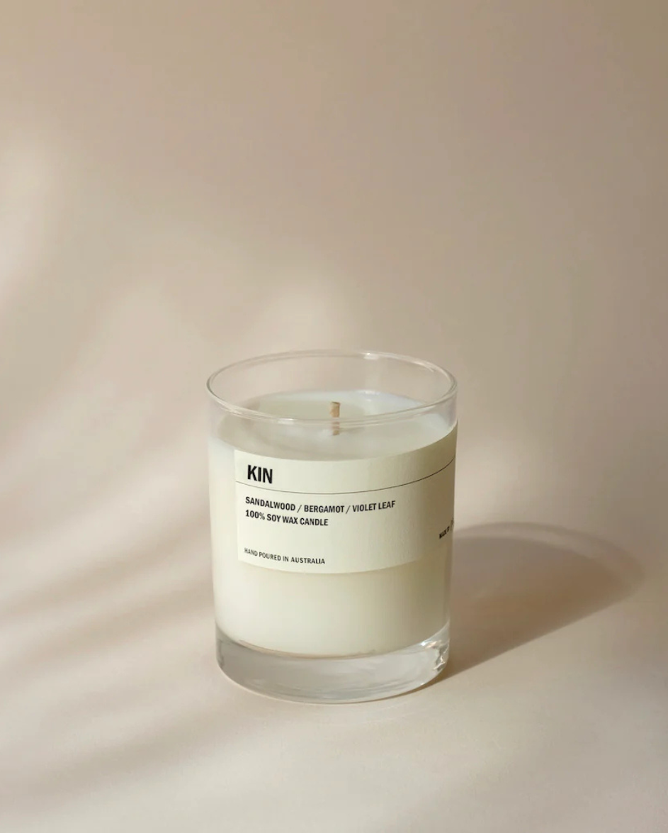 Kin Candle Clear Soy Candle KIN – plainjanes