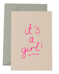 Its A Girl Card