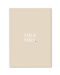 Mr & Mrs Card Beige