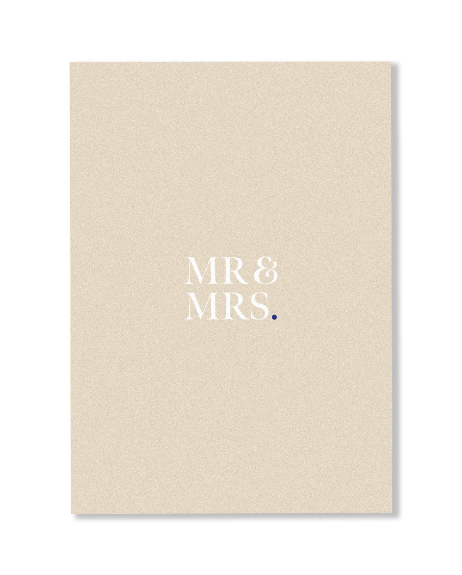 Mr & Mrs Card Beige