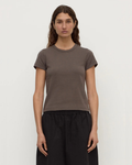 Lyla Cap Sleeve Tee Bark