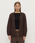 Ariel Knit Cardigan Dark Choc