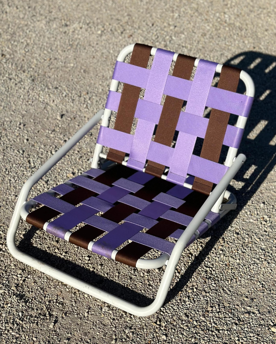 Recline Beach Chair Purple