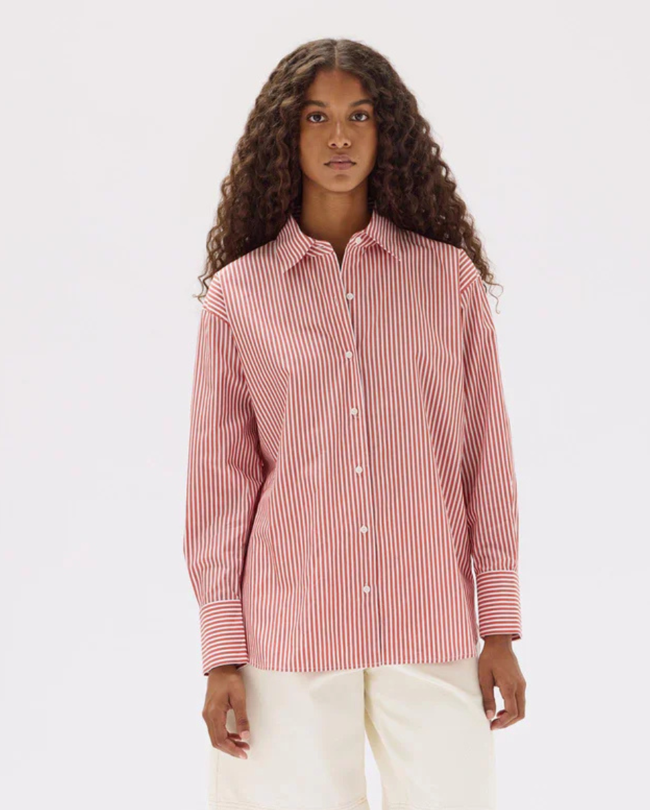 Signature Poplin Shirt Papaya