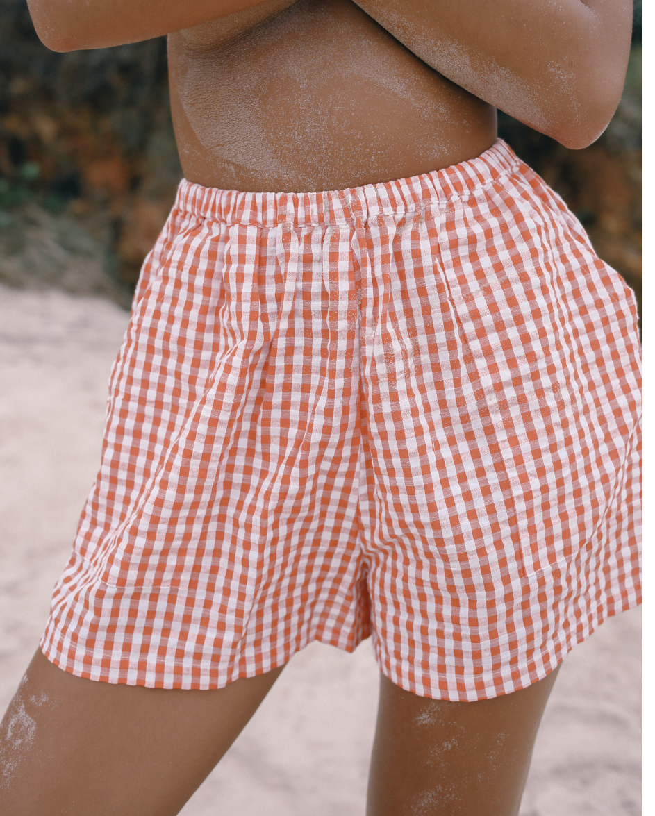 Ava Short Starburst Gingham