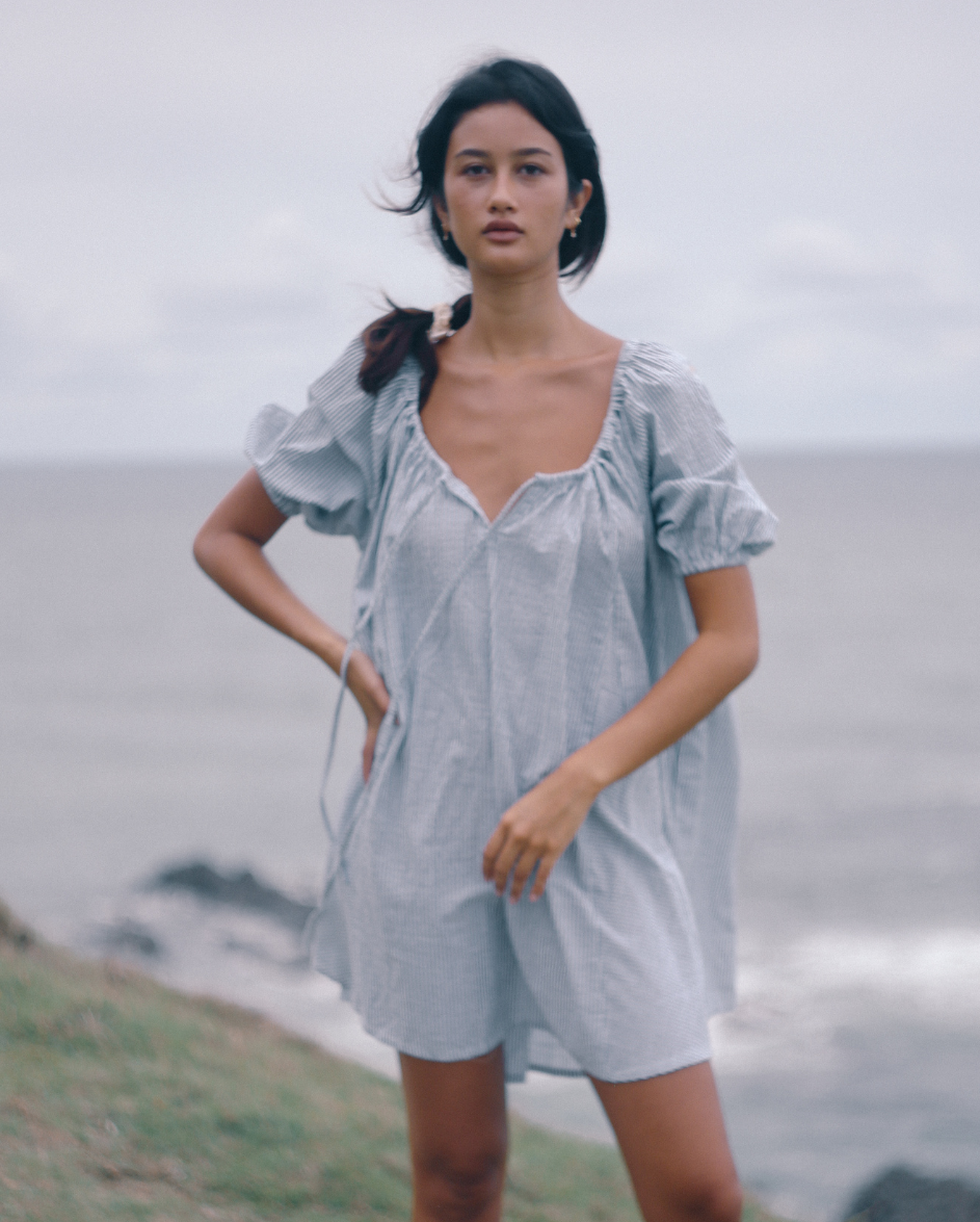 Chloe Dress Spirulina Stripe