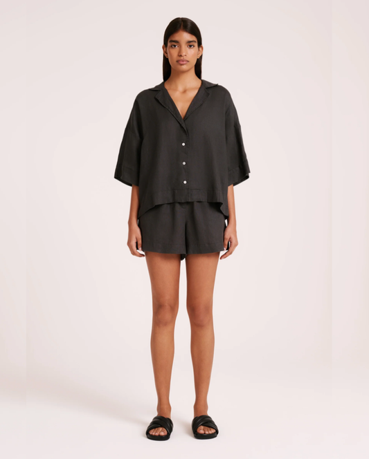 Lounge Linen Short Coal