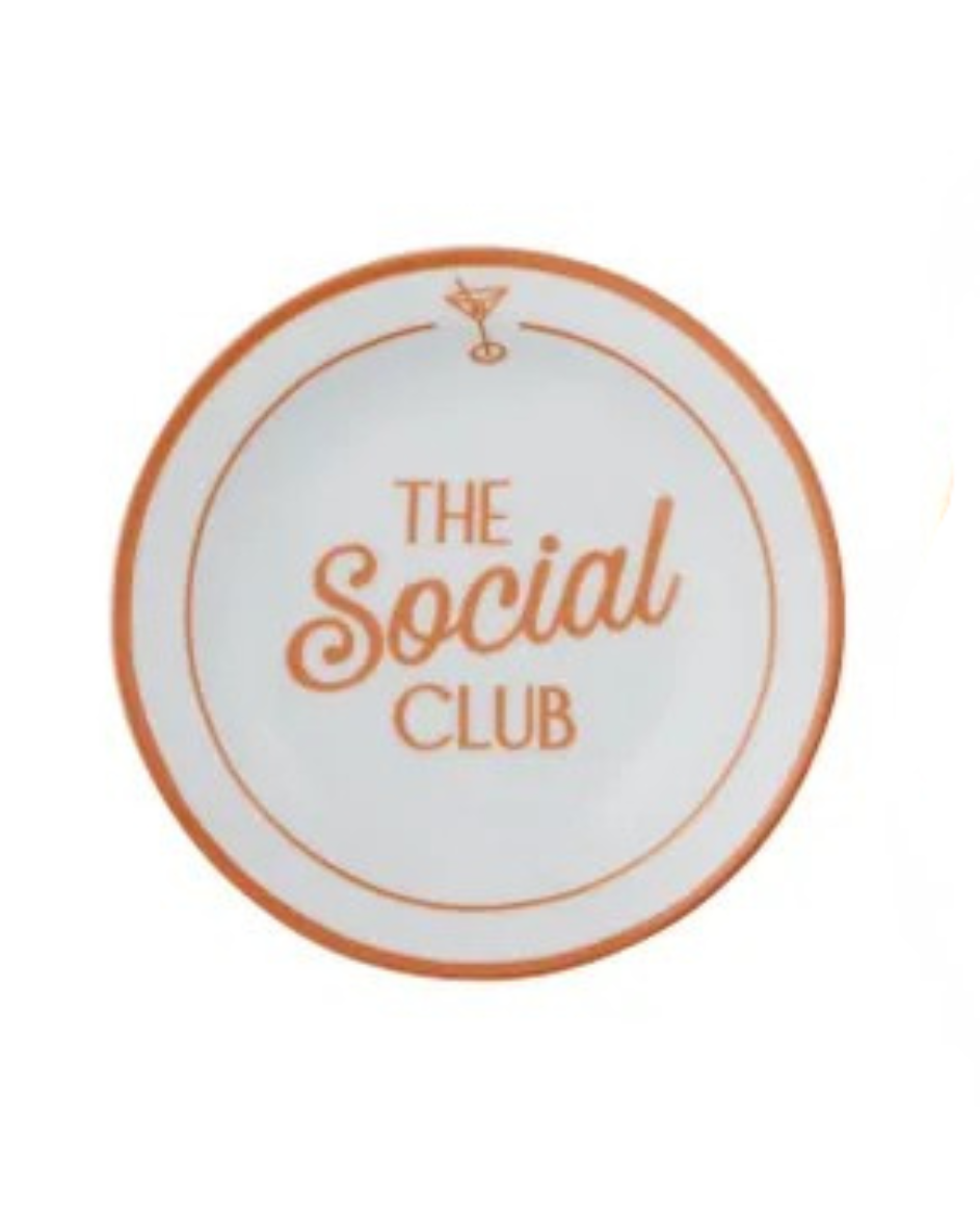 Social Club Ceramic Plate