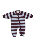 Organic Stripe Starsuit Plum Haze