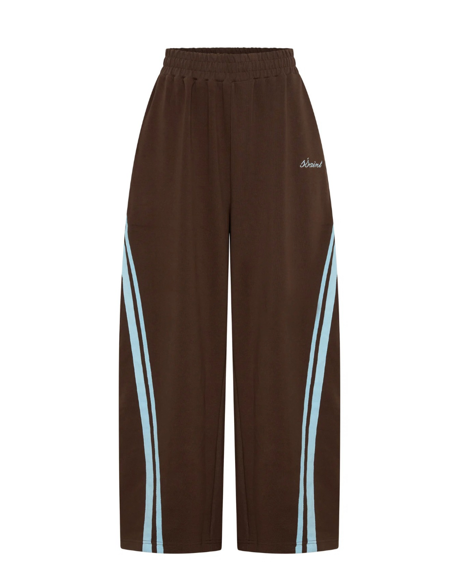 SŚAINT Barrel Pant Brown Blue