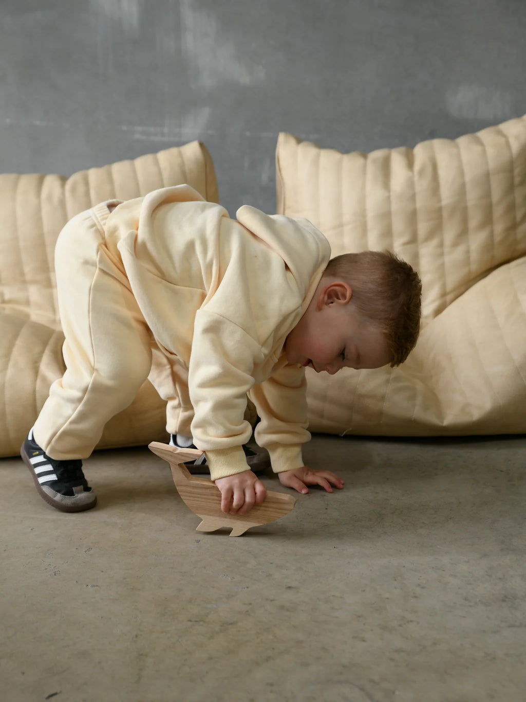 Quinn Hoodie Tracksuit Cream
