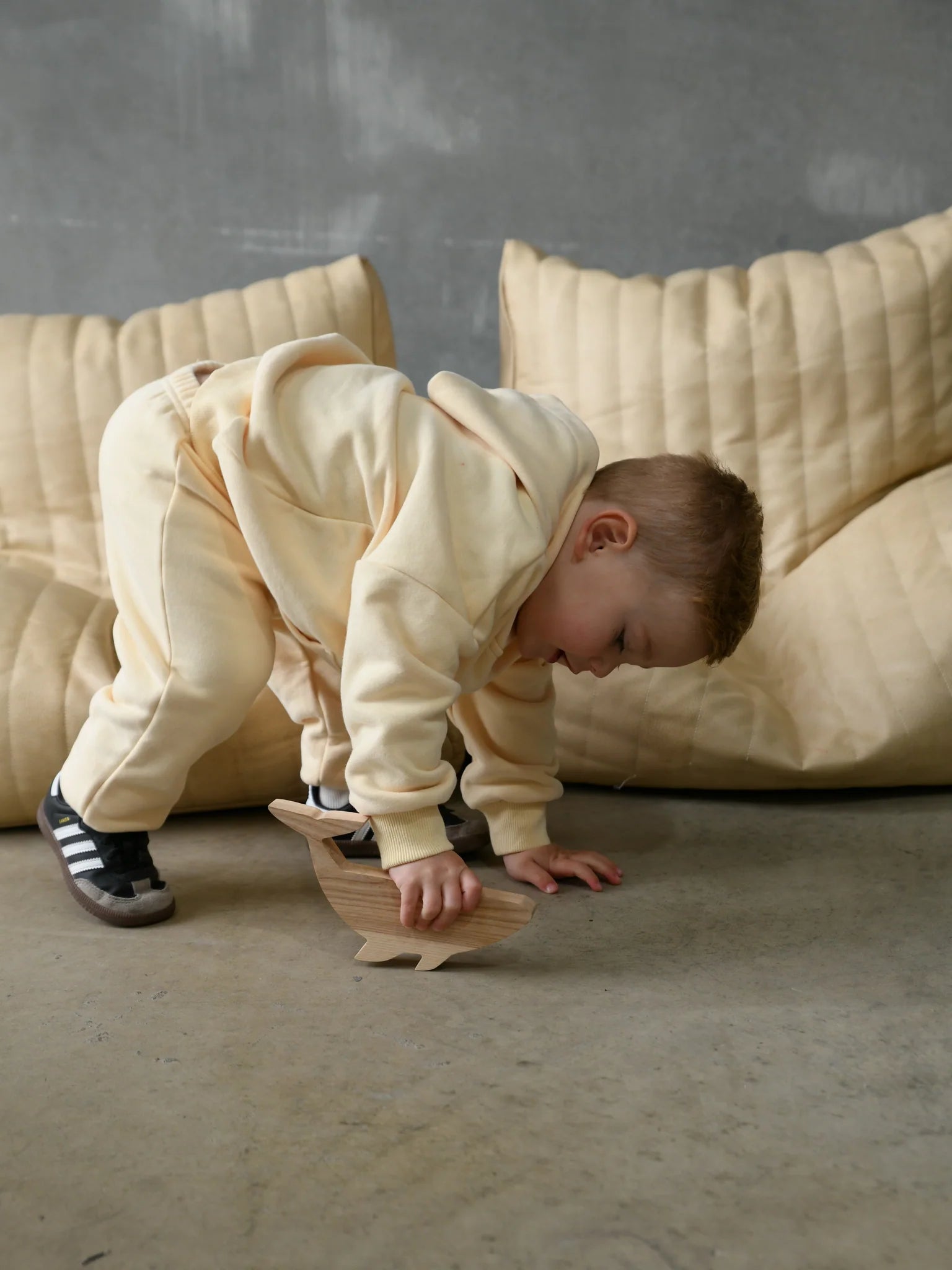 Quinn Hoodie Tracksuit Cream