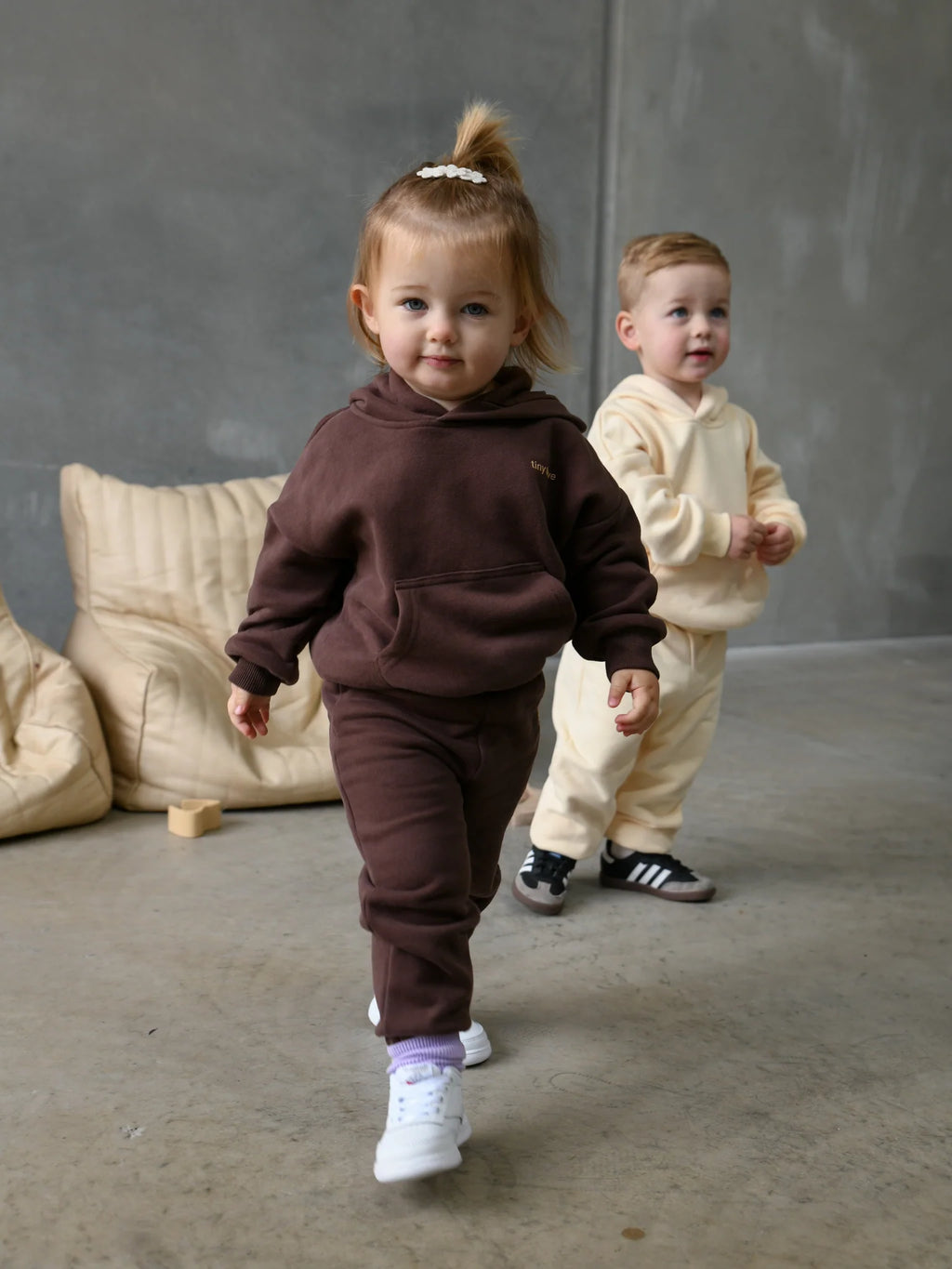 Quinn Hoodie Tracksuit Cream