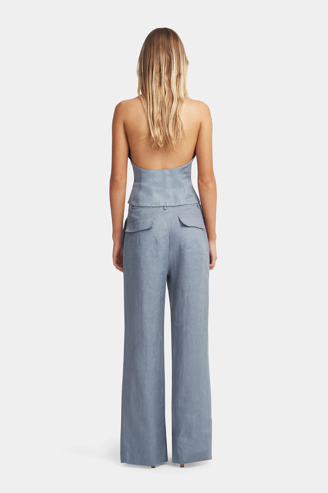 Baxter Linen Pant Slate