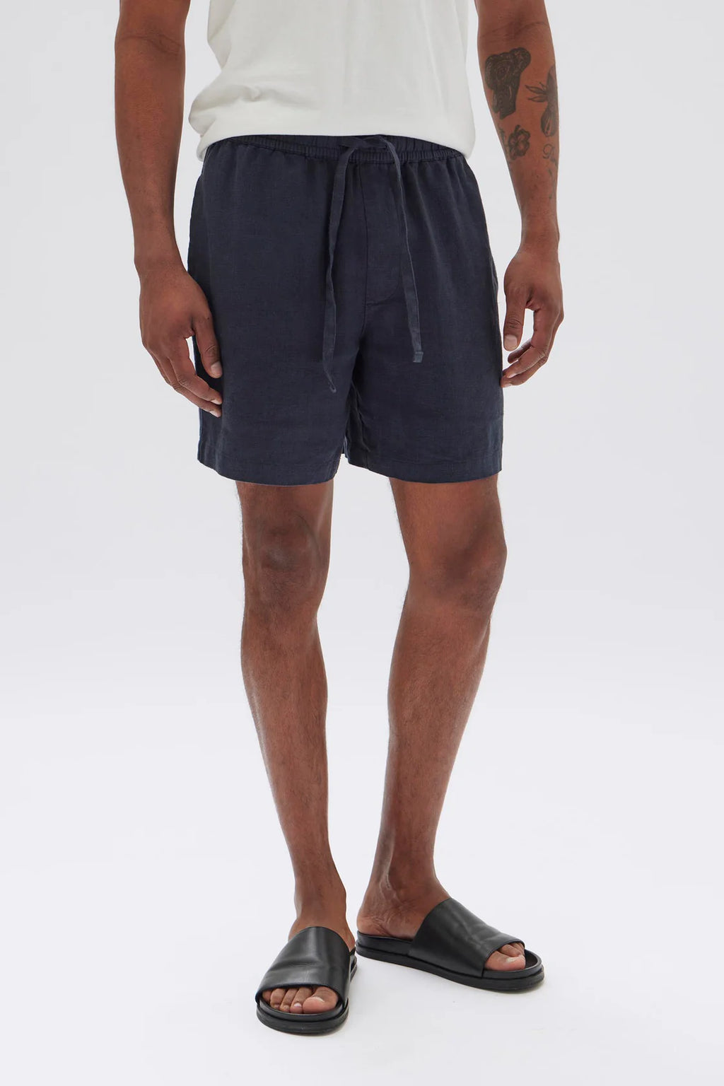 Mens Tide Linen Short Navy