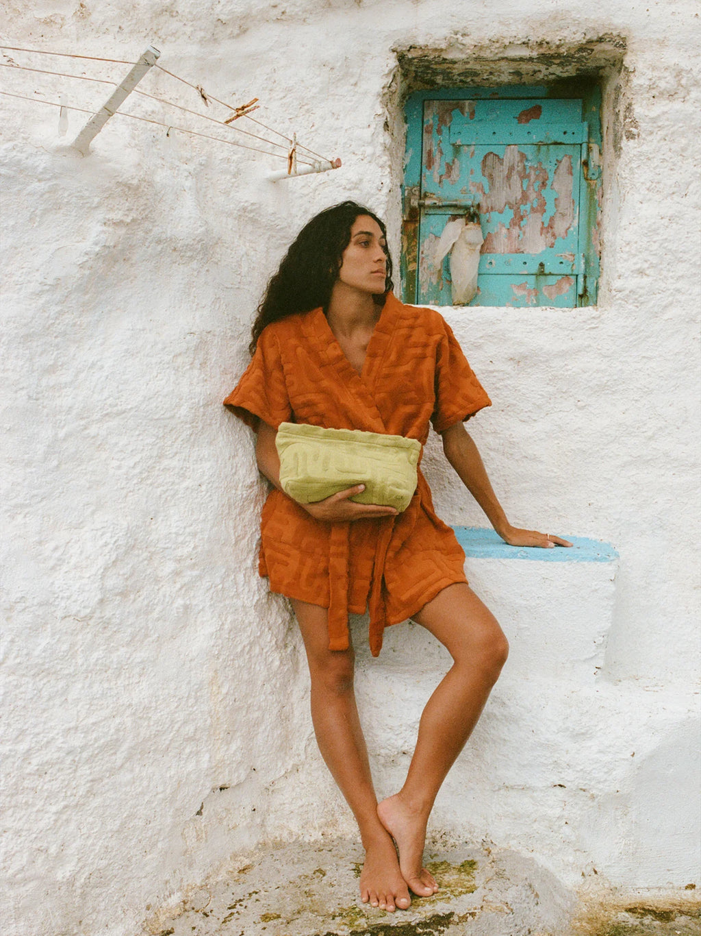 Towelling Pouch Kin Aloe