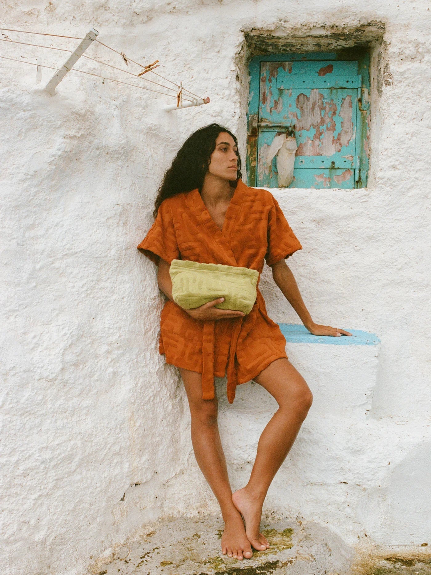 Towelling Pouch Kin Aloe