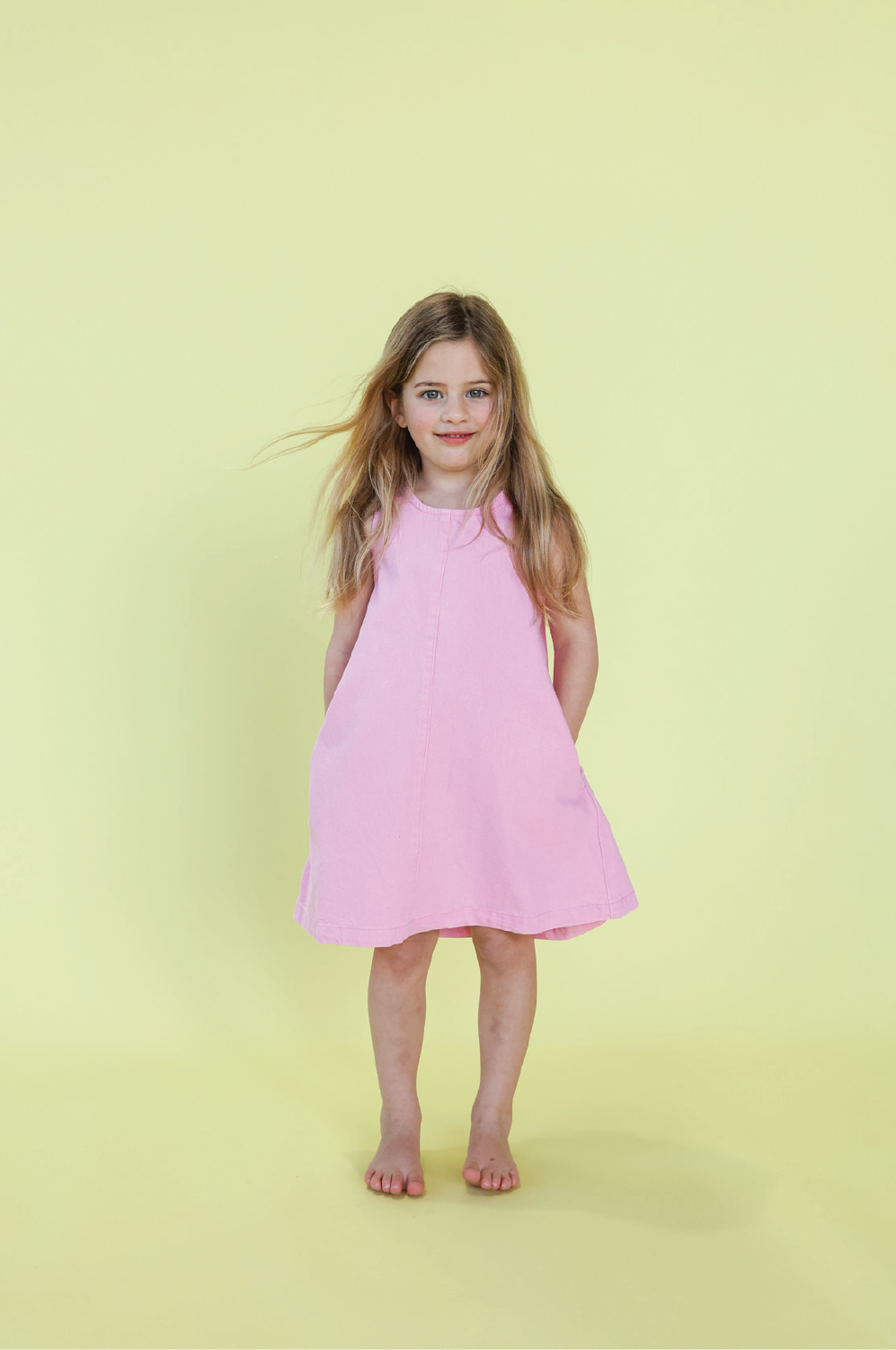 Organic Shift Denim Dress Candy