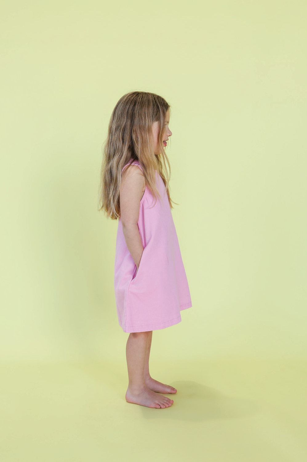 Organic Shift Denim Dress Candy