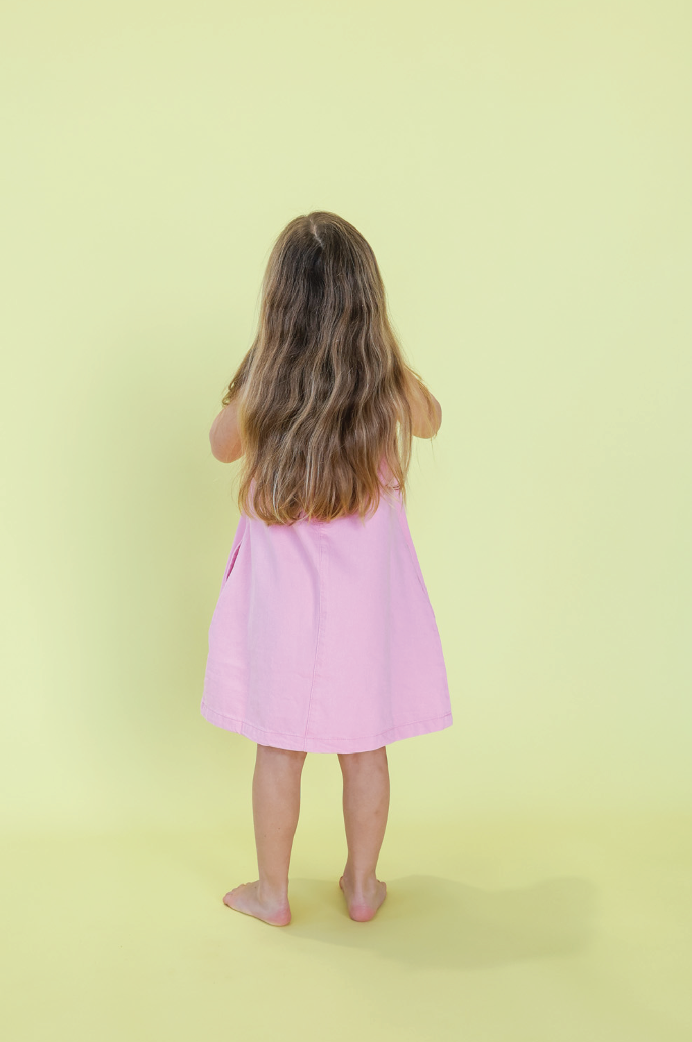 Organic Shift Denim Dress Candy