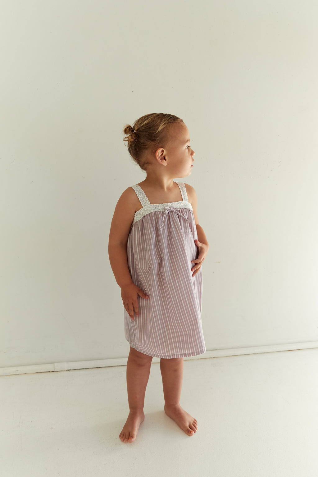 Kids Valerie Dress Rosa Stripe