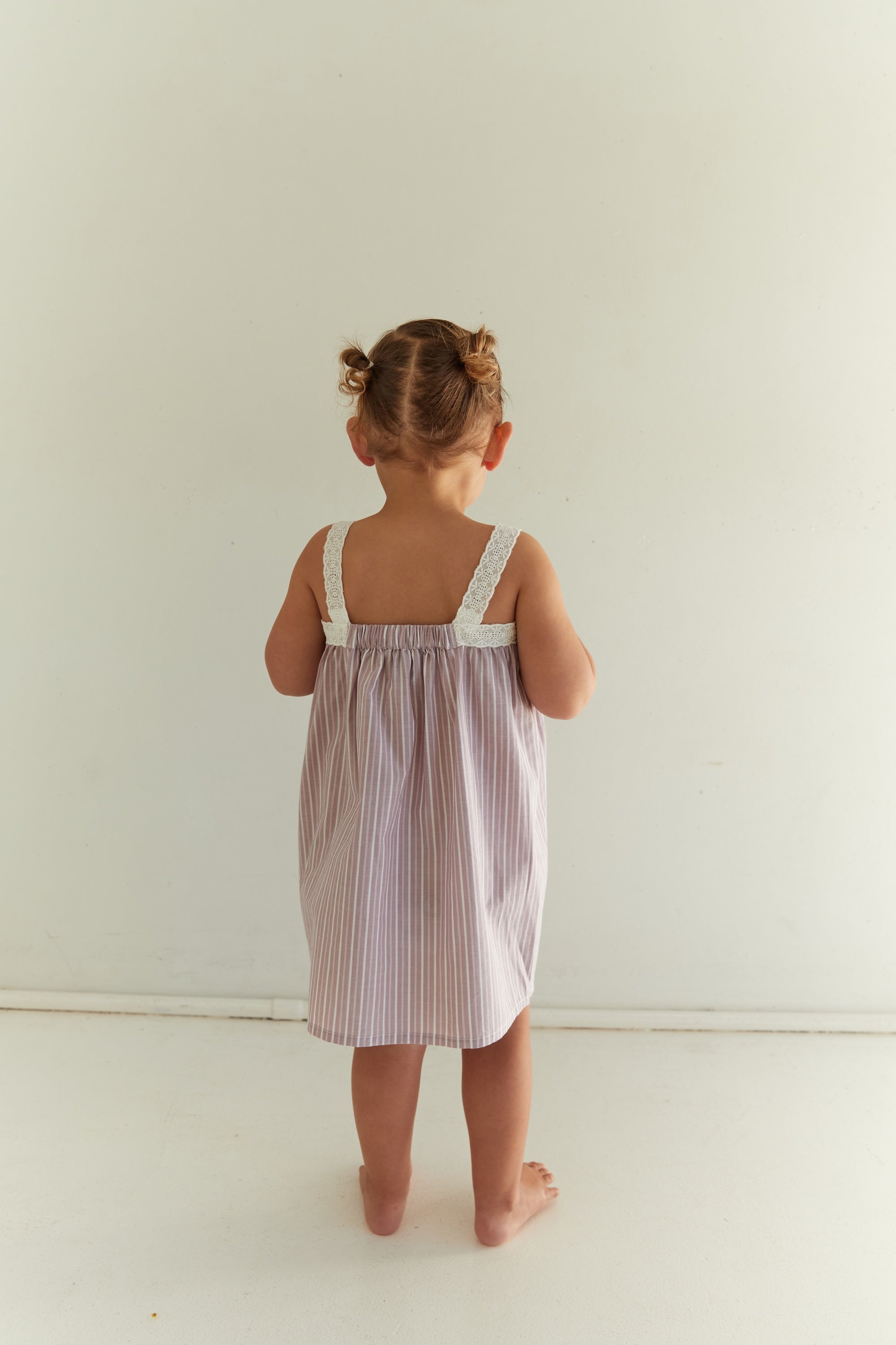 Kids Valerie Dress Rosa Stripe