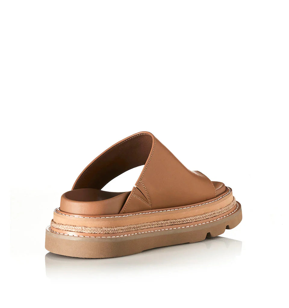 Venetia Camel Leather Sandal