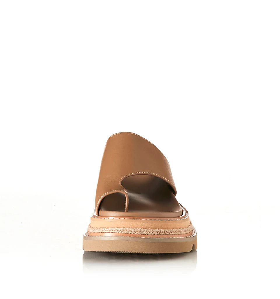 Venetia Camel Leather Sandal