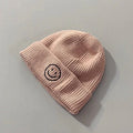 Kids Smiley Beanie Pink