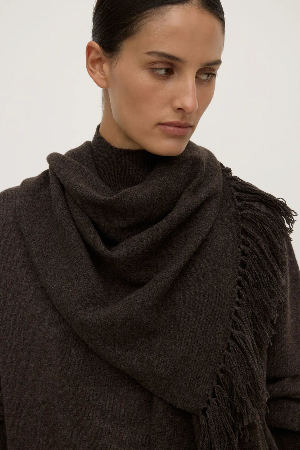 Wool Scarf Ganache