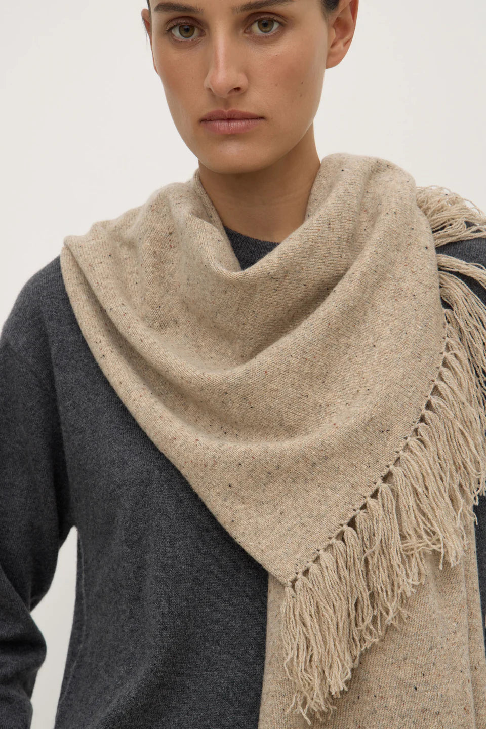 Wool Scarf Stone Marle