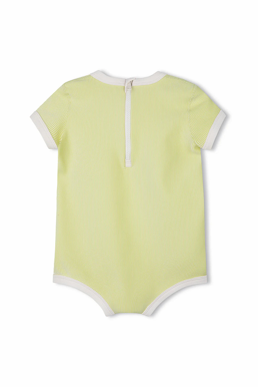 Mini Stripe Rib Infant Onesie Citrus