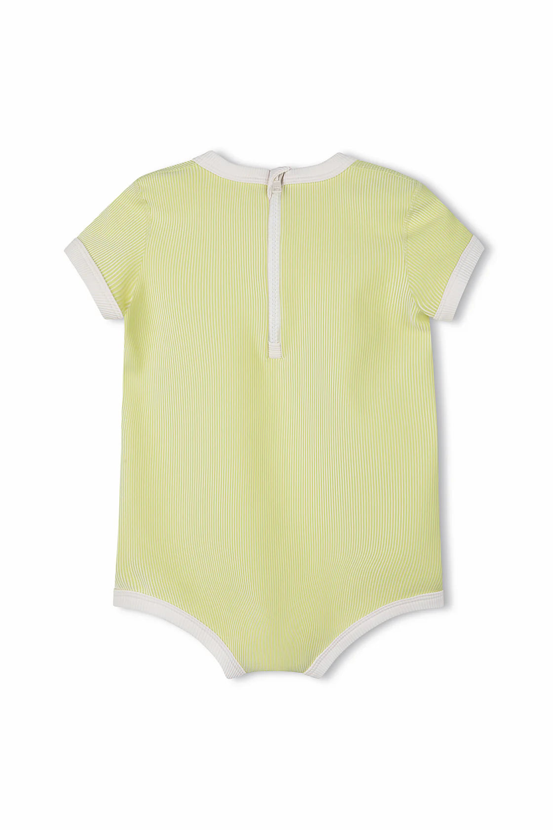 Mini Stripe Rib Infant Onesie Citrus