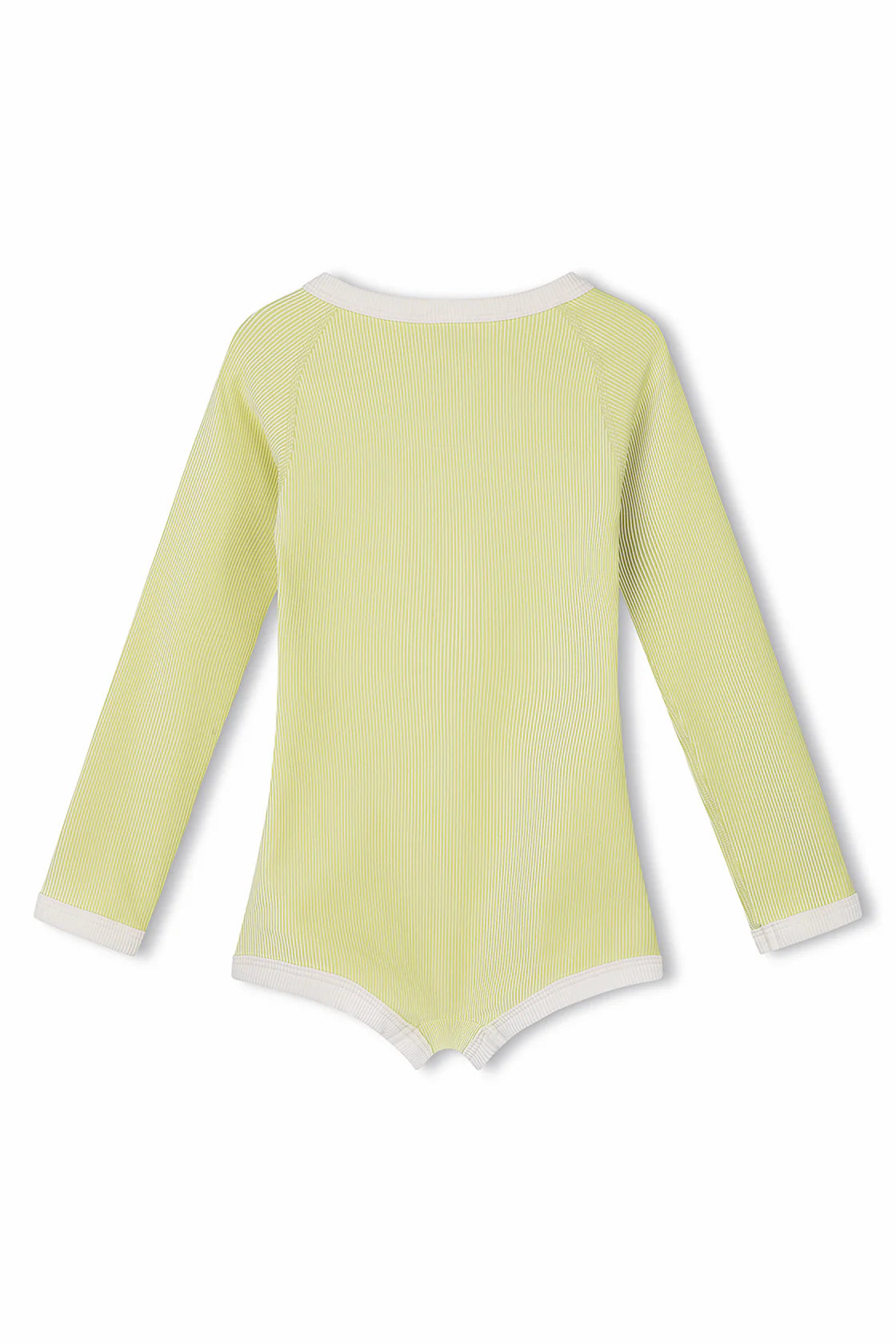 Mini Stripe Rib Rashie Onesie Citrus