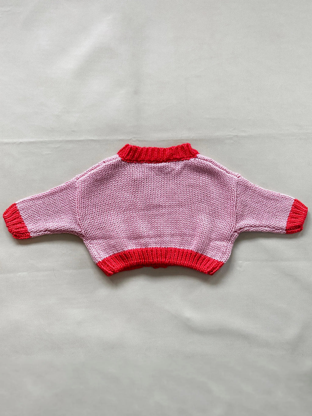 Zuri Contrast Knit Pink/Red
