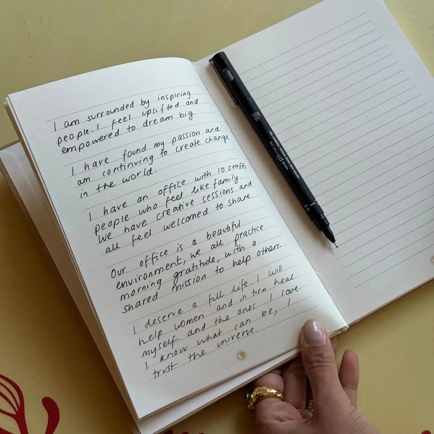 Beige Lined Journal