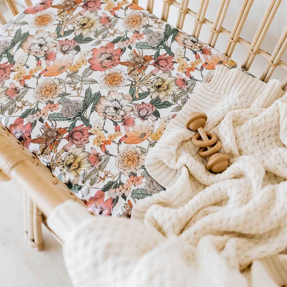 Cream Diamond Knit Blanket