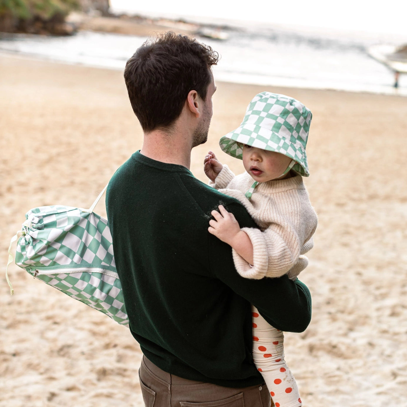 Parker Baby Chair Green Check