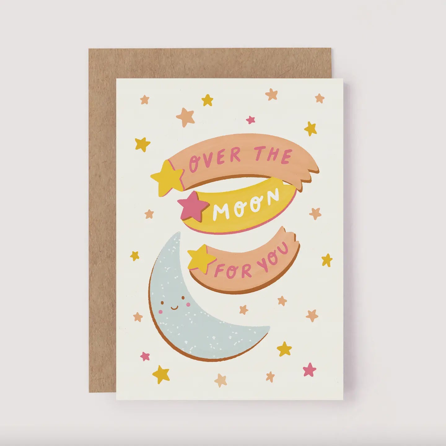 Over The Moon Card