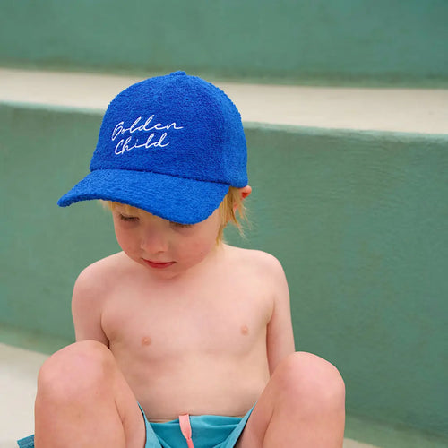 Terry Towelling Cap Blue