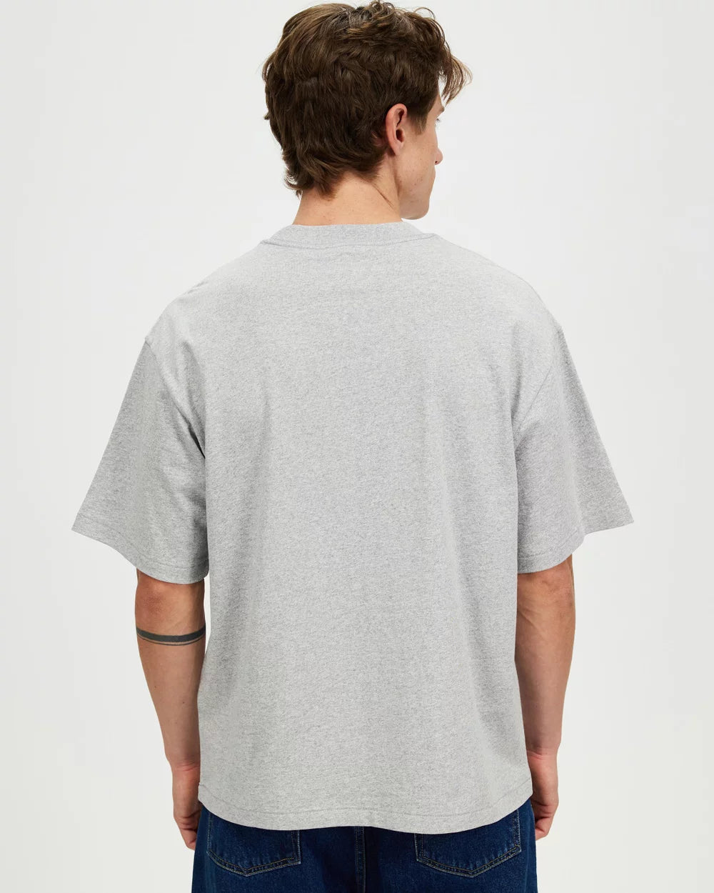 Lucas Cotton SS Tee Grey Marle