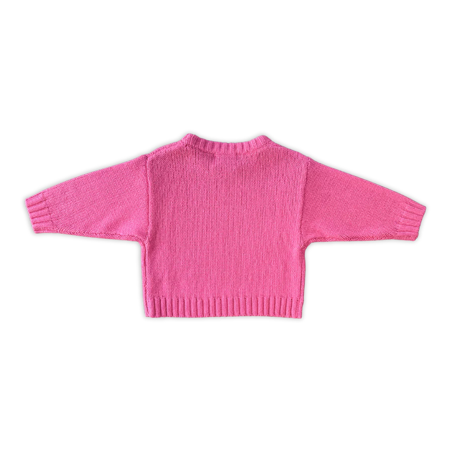 Knit Pullover Raspberry