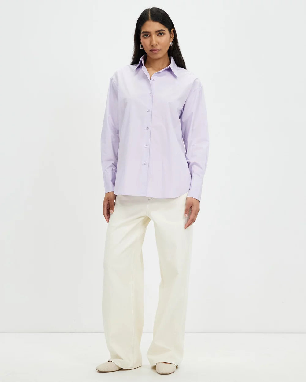 Poplin Shirt Jacaranda