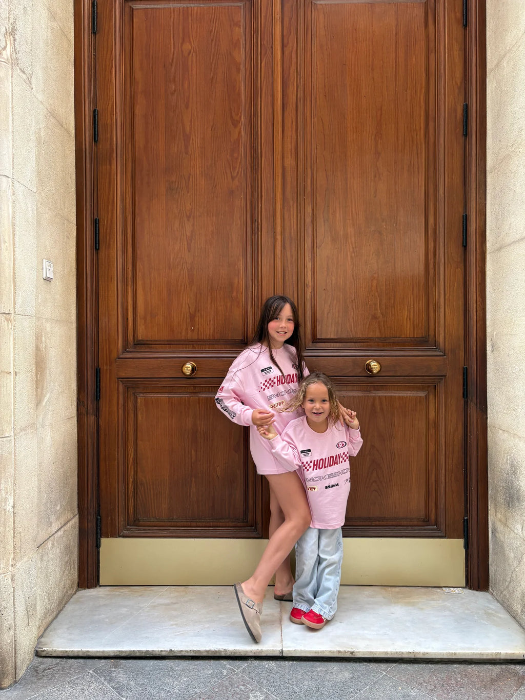 SŚAINT Kids Moto Tee Pink