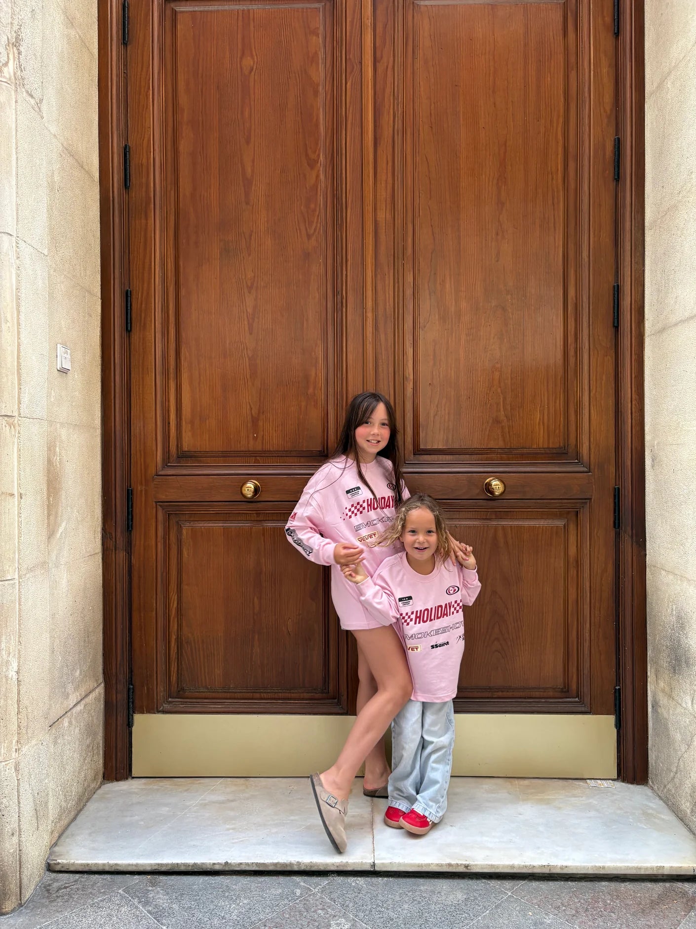 SŚAINT Kids Moto Tee Pink